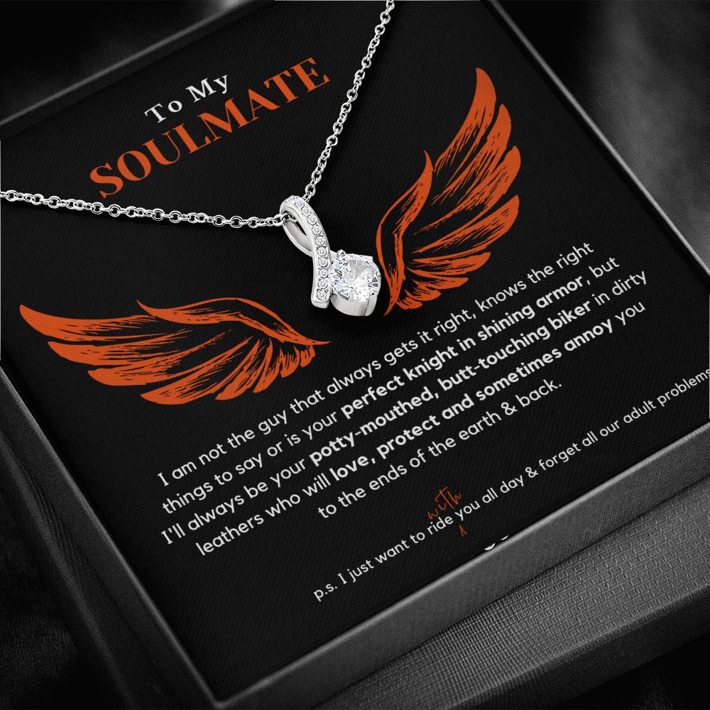 Stunning Biker Soulmate Necklace | Ships FAST & FREE From the USA 🇺🇸