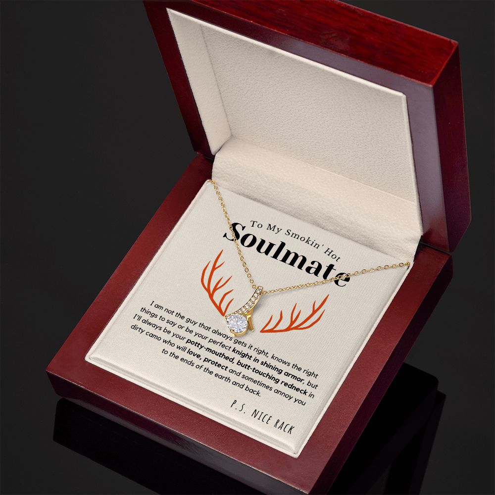 To My Smokin' Hot Soulmate, Perfect Knight | Stunning Alluring Beauty Hunting Necklace | Ships FAST & FREE From the USA 🇺🇸