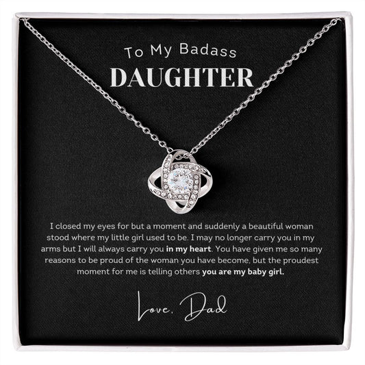To My Daughter, Beautiful | Love Knot Necklace To My Daughter | Ships FAST & FREE From the USA🇺🇸