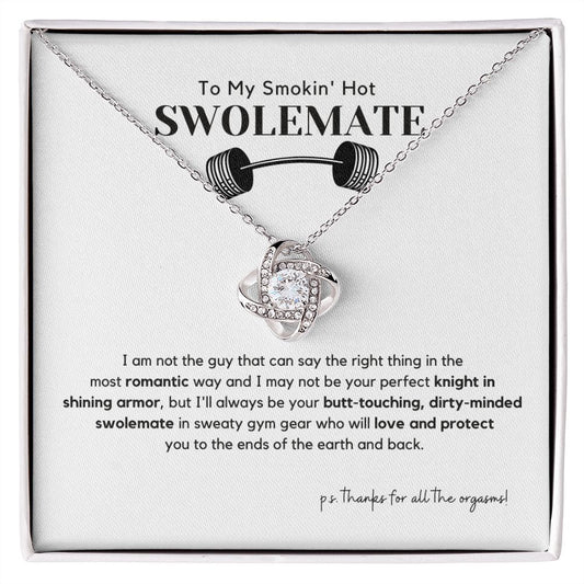 To My Swolemate, Perfect Knight | Stunning Love Know Necklace | Ships FAST & FREE From the USA 🇺🇸