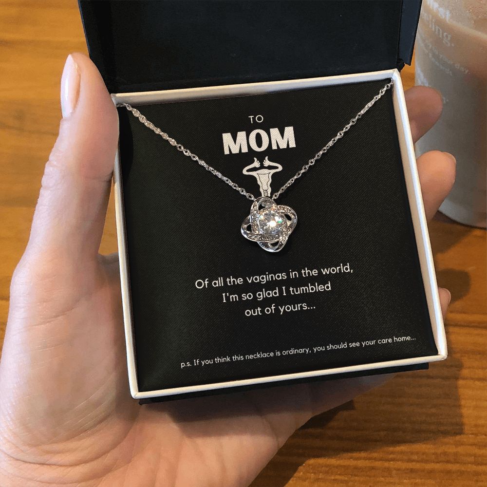 Funny Mother's Day Birthday Card with Necklace