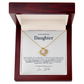 To My Daughter - Never Forget - From, Dad - Stunning Love Knot Necklace