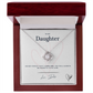 To My Daughter - Never Forget - Love, Dad To My Daughter - Stunning Love Knot Necklace