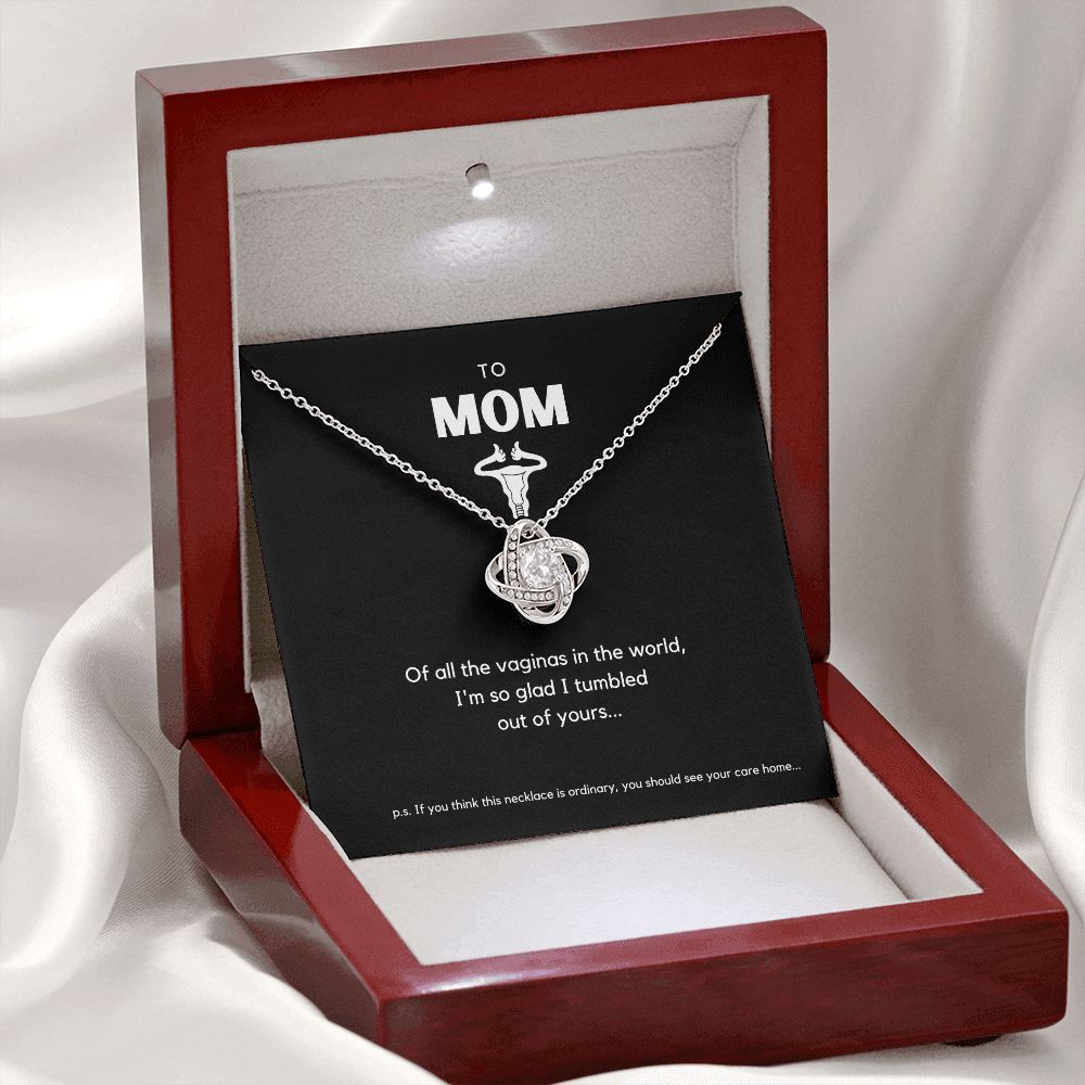 Funny Mother's Day Birthday Card with Necklace