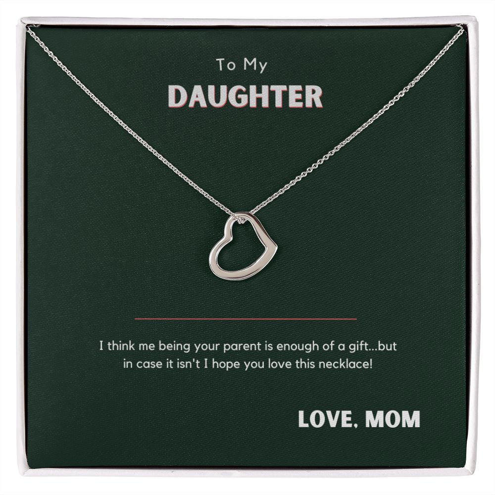 Funny To My Daughter Necklace From Mom