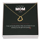 To Mom, My Prison Gift .925 solid sterling silver dipped in 14k white gold or 18k yellow gold From Daughter or Son