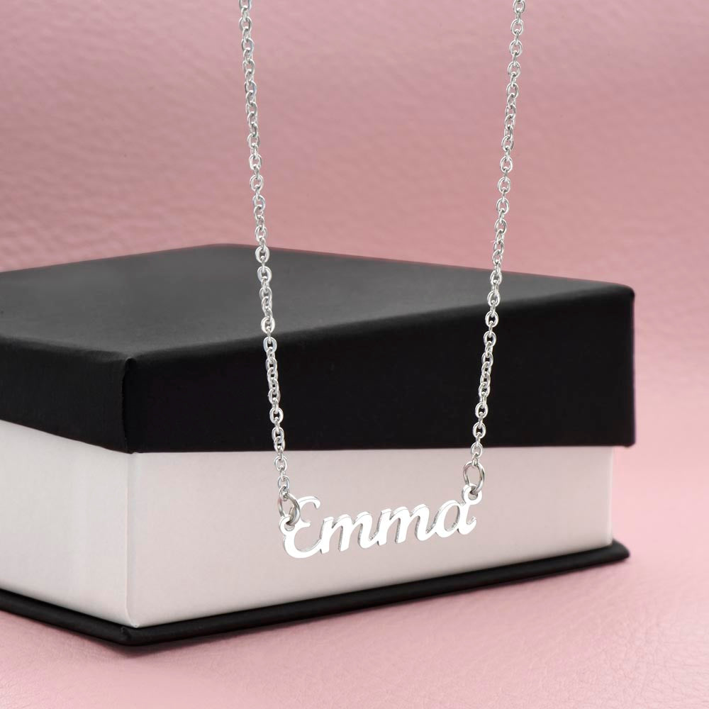 Personalized Custom Name Necklace to Daughter From Mom