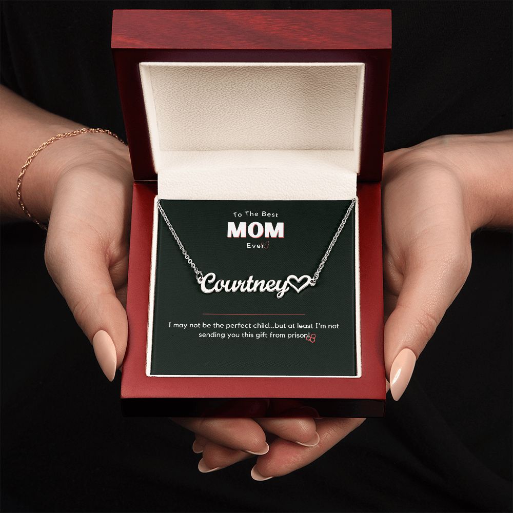 Funny To Mom, My Prison Necklace Gift From Daughter or Son for Mother's Day or Birthday